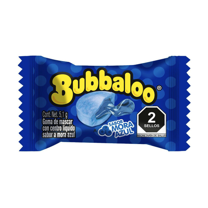 Chicle Bubbaloo Mora Azul Goma De Mascar Pack 47 Pz Dulce - Eurotruck Mexico