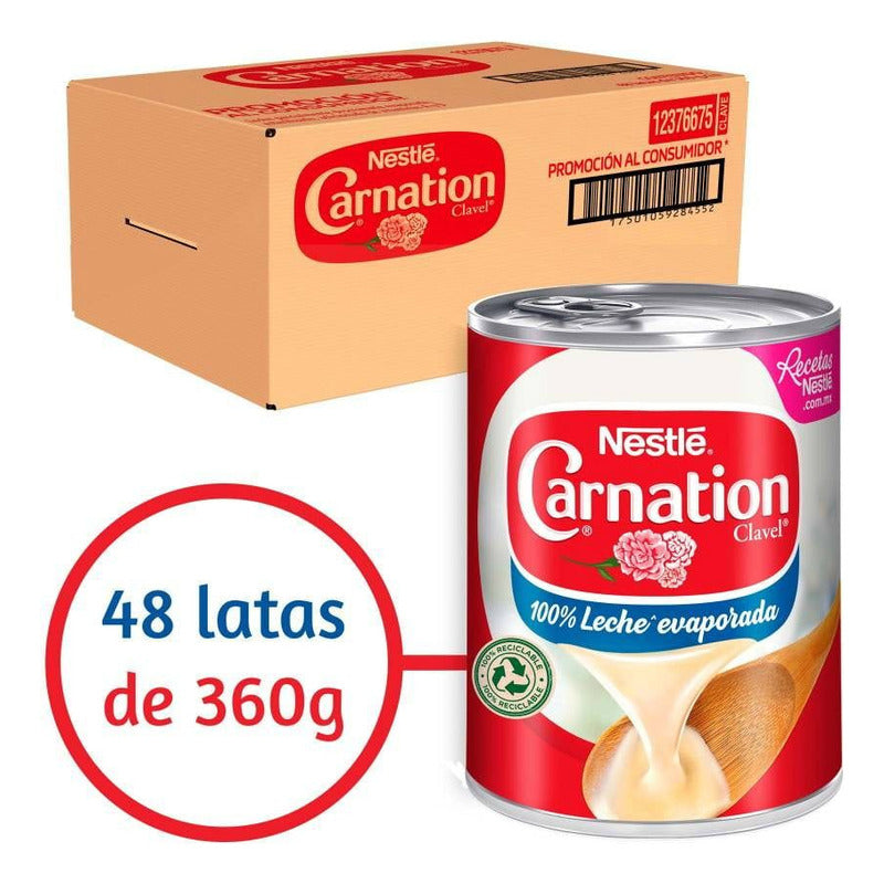 Leche Evaporada Nestlé Carnation Clavel Original 1 Lata De 360g - Eurotruck Mexico