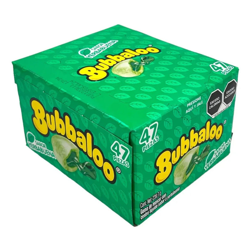 Chicle Bubbaloo Sabor Yerbabuena 47 Piezas - Eurotruck Mexico