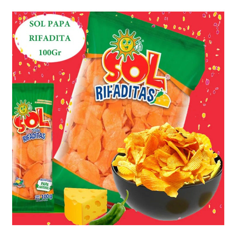 Papas Sol Tubi-papa Rifaditas 100 Gr Sabor Chile Y Queso - Eurotruck Mexico
