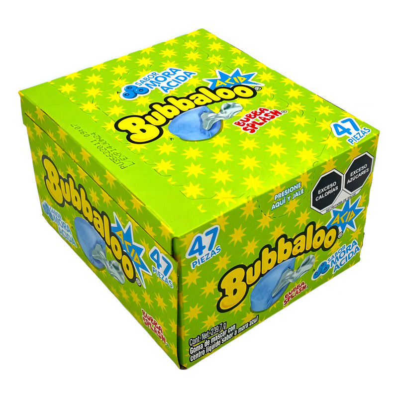 Chicle Bubbaloo Mora Acida Goma De Mascar 47 Pz Dulce - Eurotruck Mexico