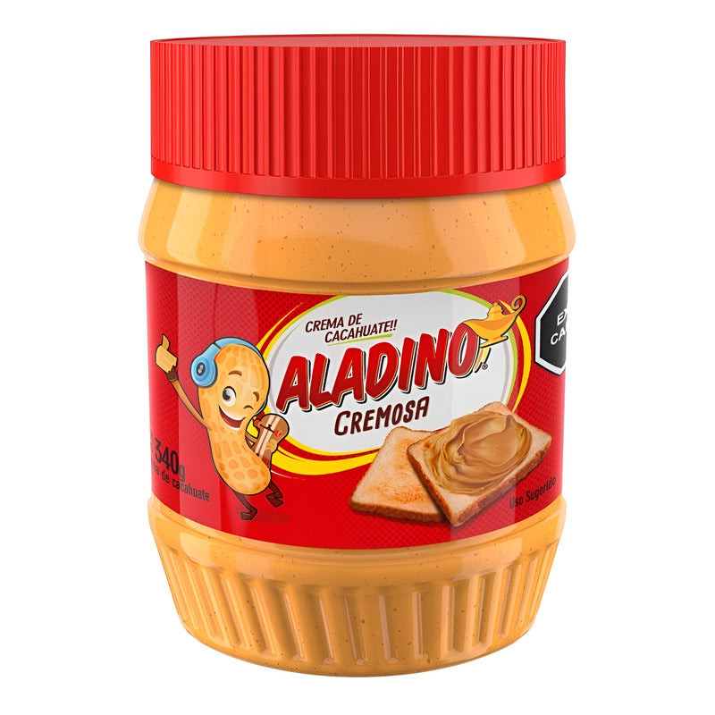 Crema De Cacahuate Aladino Untable 340 Grs.