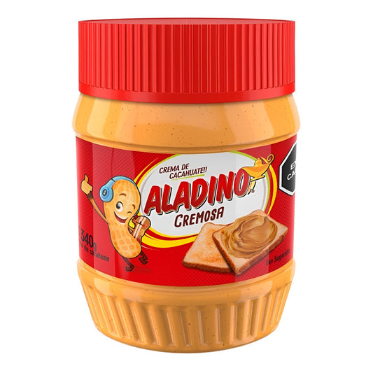 Crema De Cacahuate Aladino Untable 340 Grs.