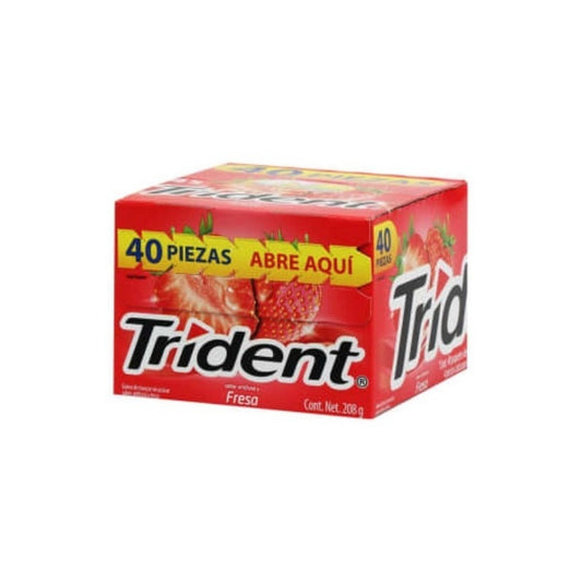 Adams Trident 4 Pastillas Fresa 40 Piezas - Eurotruck Mexico