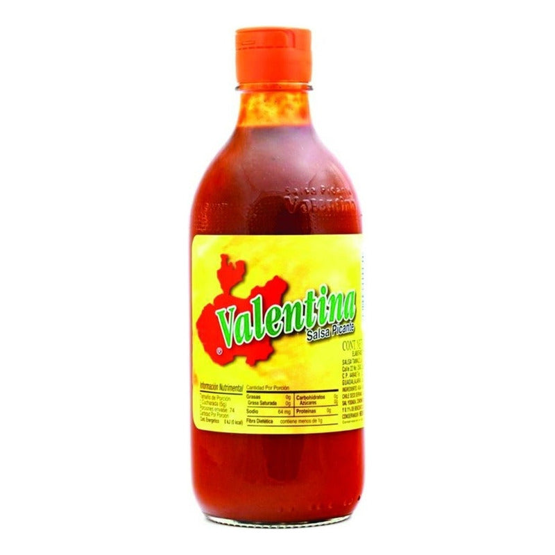 Salsa Valentina Botella De Vidrio Etiqueta Amarilla 350 Ml - Eurotruck Mexico