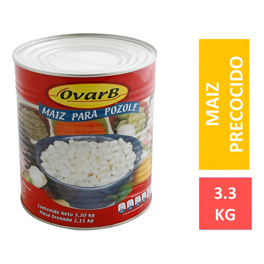 Maiz Blanco Precocido Y Descabezado Para Pozole Ovarb 3.30 Kg - Eurotruck Mexico
