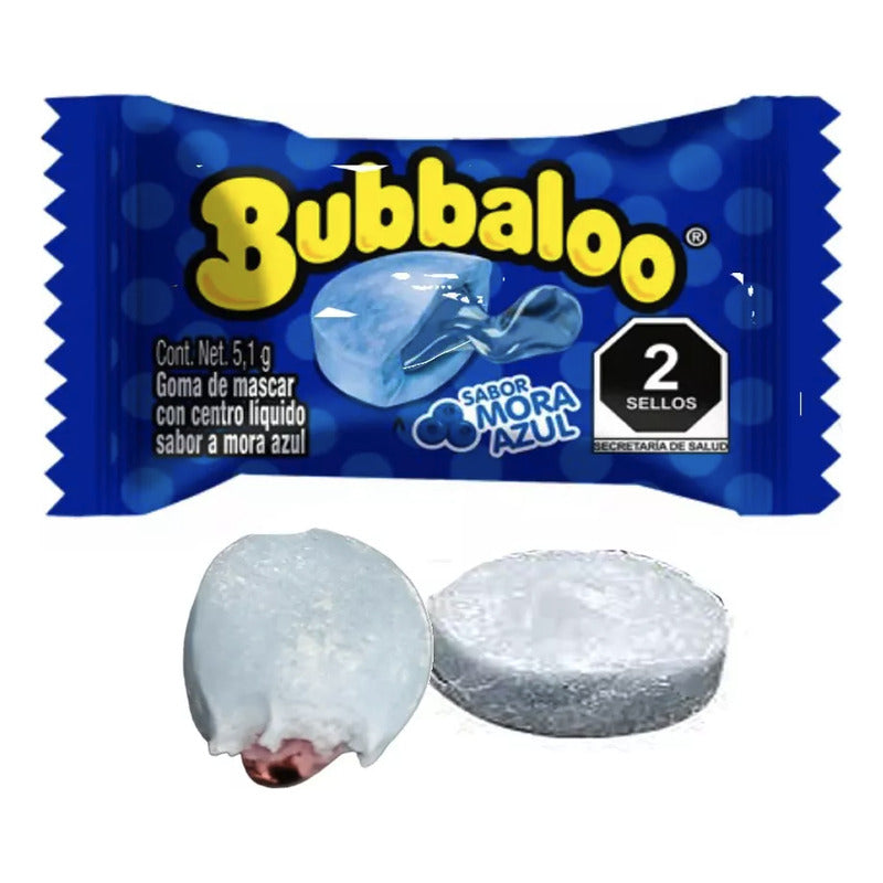 Chicle Bubbaloo Mora Azul Goma De Mascar Pack 47 Pz Dulce - Eurotruck Mexico