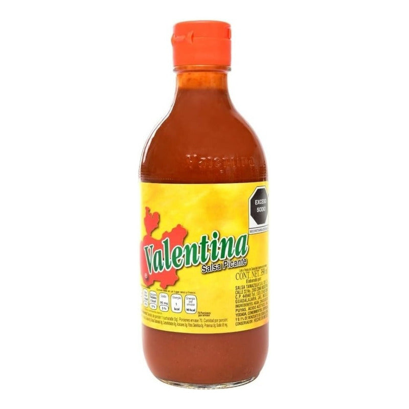Salsa Valentina Botella De Vidrio Etiqueta Amarilla 350 Ml - Eurotruck Mexico