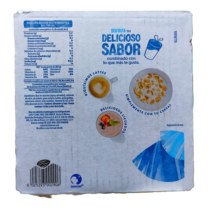 Leche De Almendra Silk Sin Azucar Original 6 Pzs De 946 Ml - Eurotruck Mexico