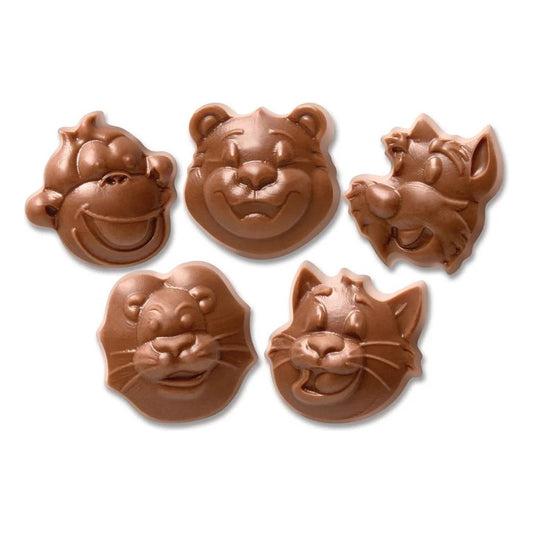 Chocolate Con Leche En Forma De Animales Zoocolate 12 Pzas