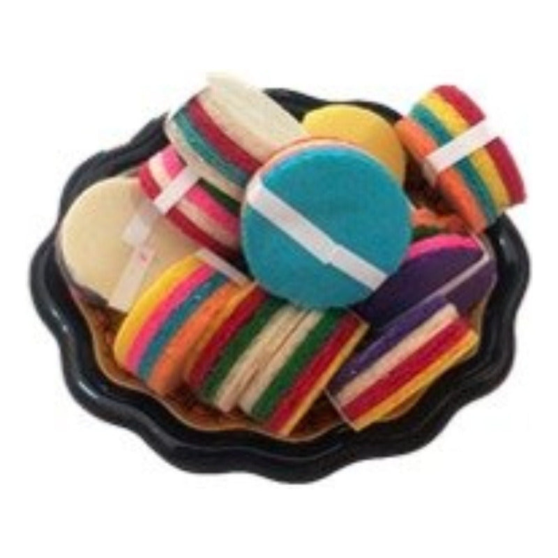 Mini Obleas Naturales De Colores La Flor 40pz Bolsa 300grs