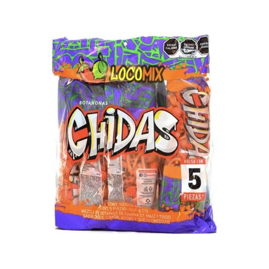Botana Mezclada Chidas Locomix Pack 5 Pz De73gr