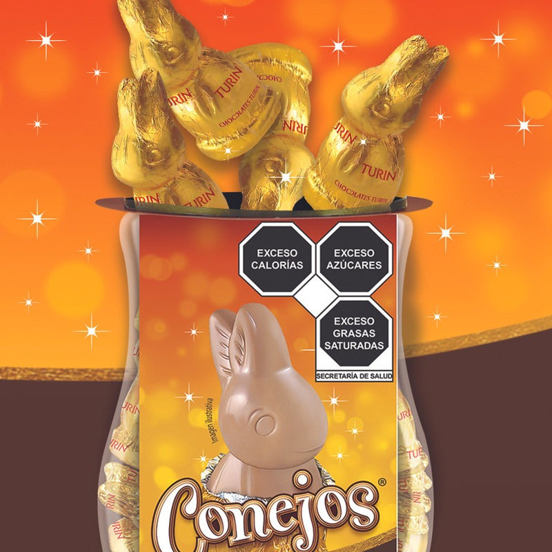 Pack X30 Conejos Turín Chocolates Con Leche Vitrolero 600g - Eurotruck Mexico