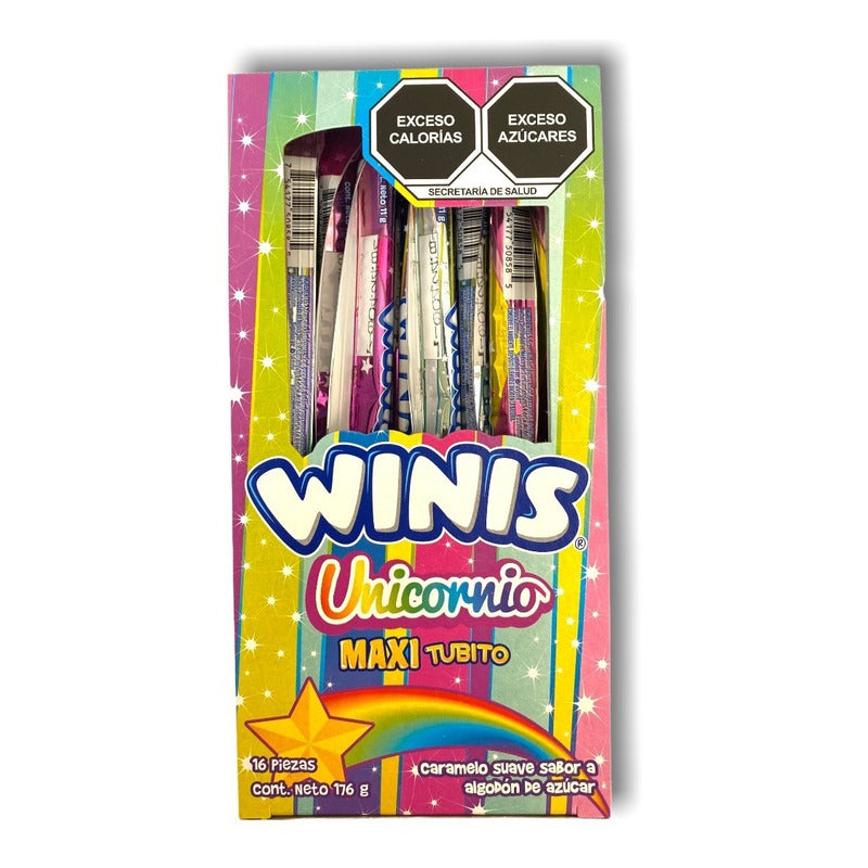Caramelo Suave Winis Algodon De Azucar Unicornio 176g 16+4 U - Eurotruck Mexico