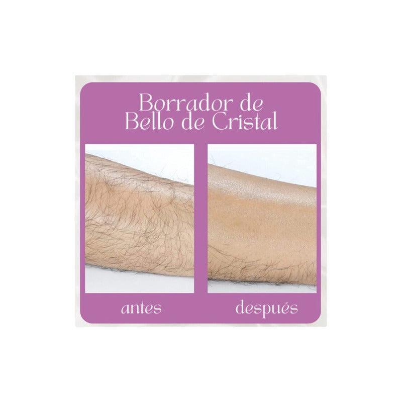 Depiladora Removedora Vello Cristal, Borrador Mágico Manual.