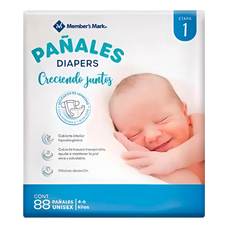 Pañales Etapa 1 Unisex 88 Pz (indicador De Humedad) Premium - Eurotruck Mexico