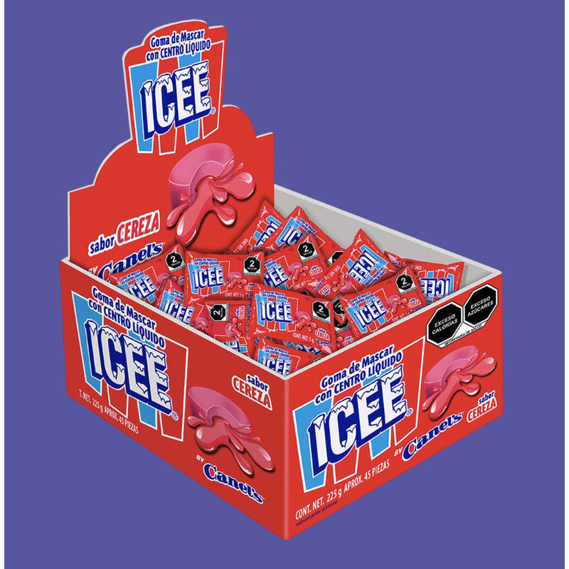 Canels Icee Chicle Cereza 225g 45 u - Eurotruck Mexico