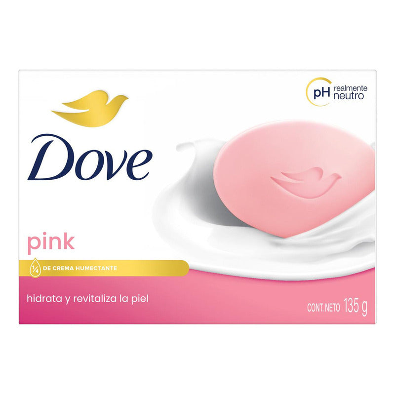 Dove Jabón De Tocador Pink (rosa) En Barra Individual 135g