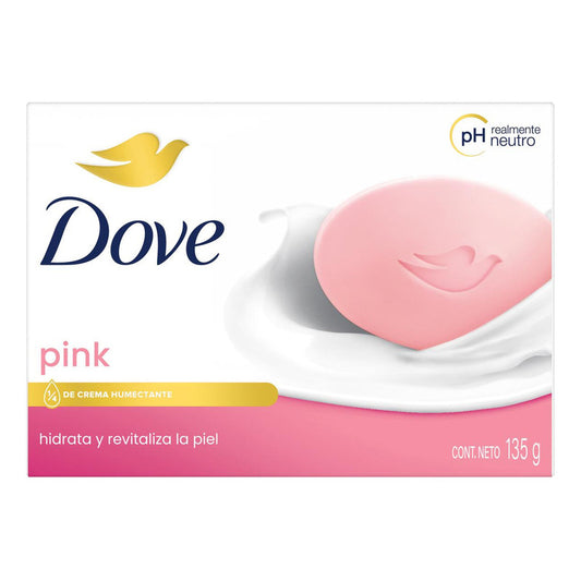 Dove Jabón De Tocador Pink (rosa) En Barra Individual 135g