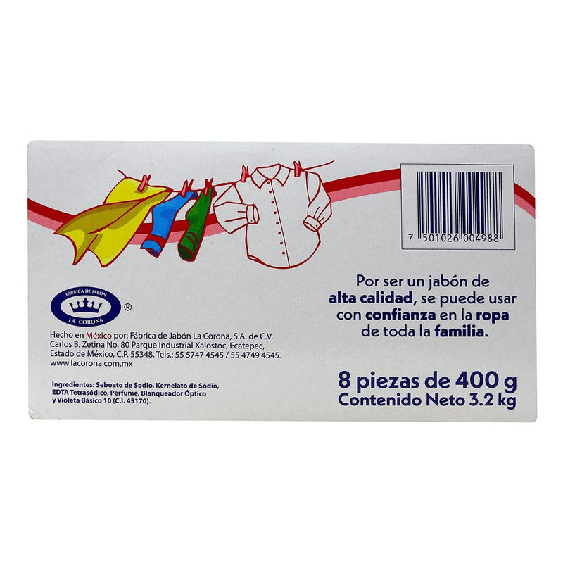 Jabon Zote En Barra Pack 8/400g (rosa) - Eurotruck Mexico