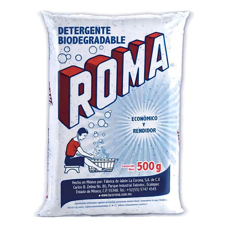 Detergente En Polvo Roma Multiusos Antibacterial Ropa Delicada 500g - Eurotruck Mexico