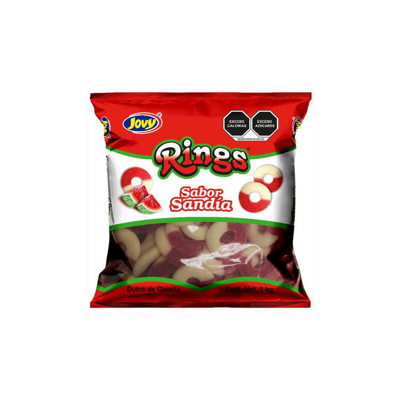 Gomitas Aros Sandía 1kg Jovy Rings Gummy