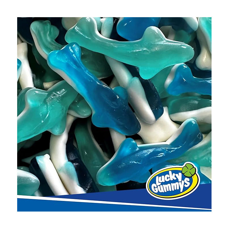 Lucky Gummys Tiburones Gomitas De Grenetina 8pz De 96g C/u
