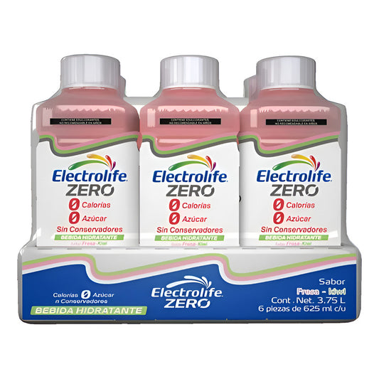 Electrolife Zero Fresa-kiwi Bebida Isotónica 6 Piezas 625ml