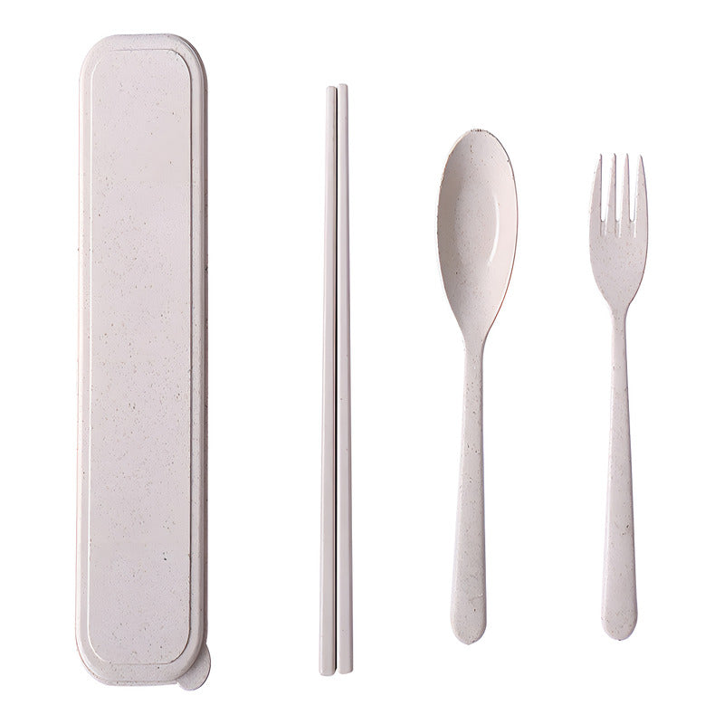 Set De Cubiertos Comida Plastico Partatil Reutilizable Viaje Color Azul - Eurotruck Mexico