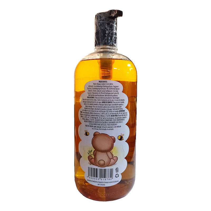 Shampoo Honey Wash Para Bebe 3 En 1 Members Mark 946 Ml