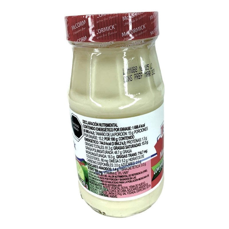 Mayonesa Mccormick Con Jugo De Limón De 228 G