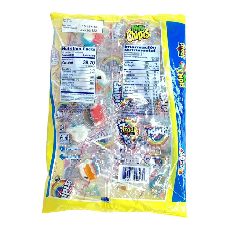 Paleta Dulce Mini Chipis 40 Pz - Eurotruck Mexico
