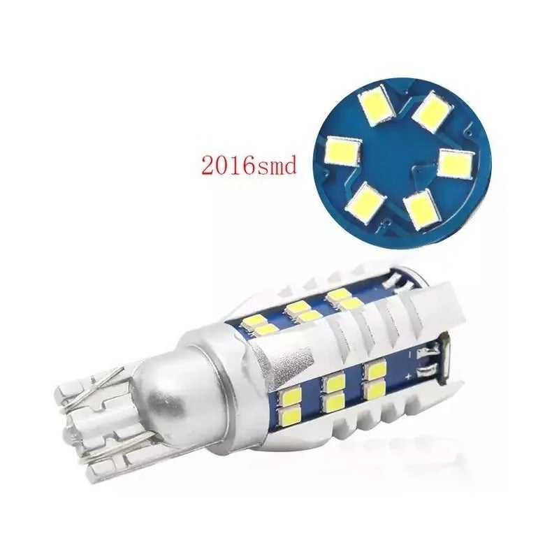 Par Foco Led T15 2016 30 Smd W5w Canbus Antiniebla Auto  T15 2016 30 Smd Blanco