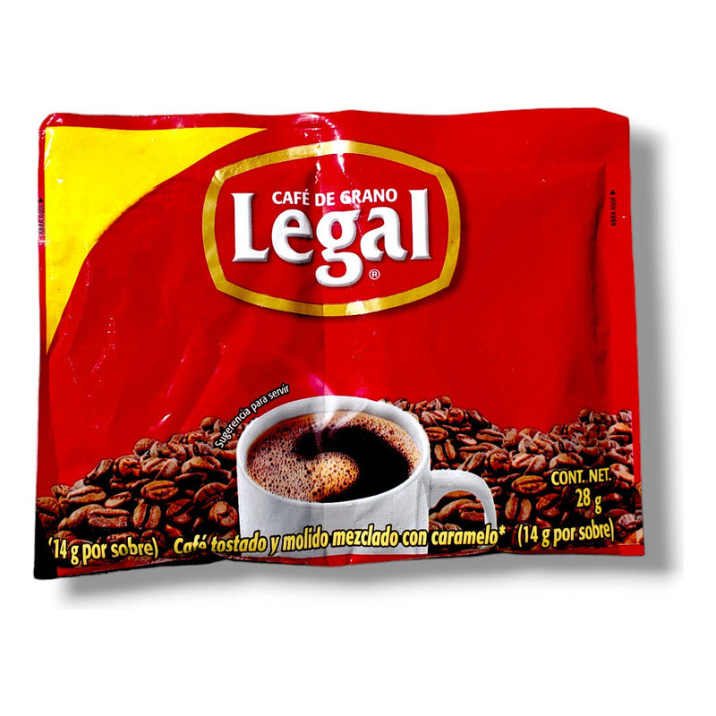 Cafe Legal Tostado Y Molido Mezclado Caramelo Sobre De 28g - Eurotruck Mexico