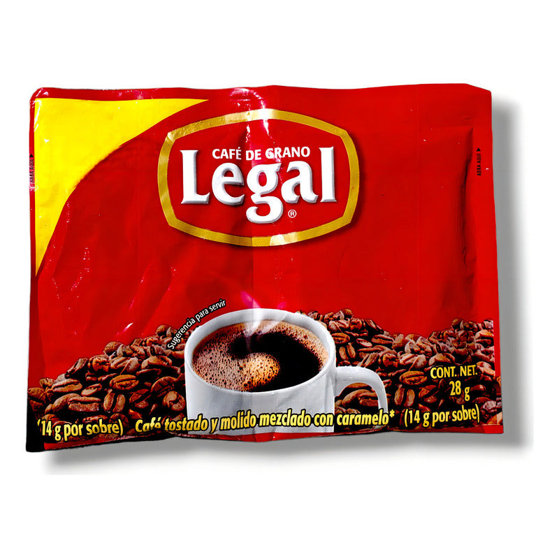 Cafe Legal Tostado Y Molido Sobre De 28g - Eurotruck Mexico