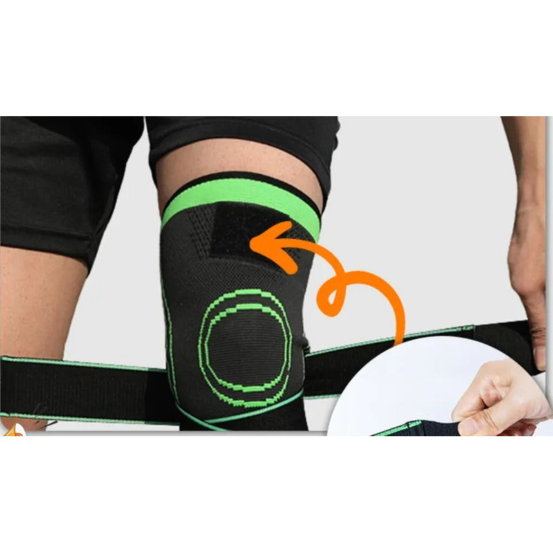 1 Par Rodilleras Deportivas De Compresion Para Gym Elasticas