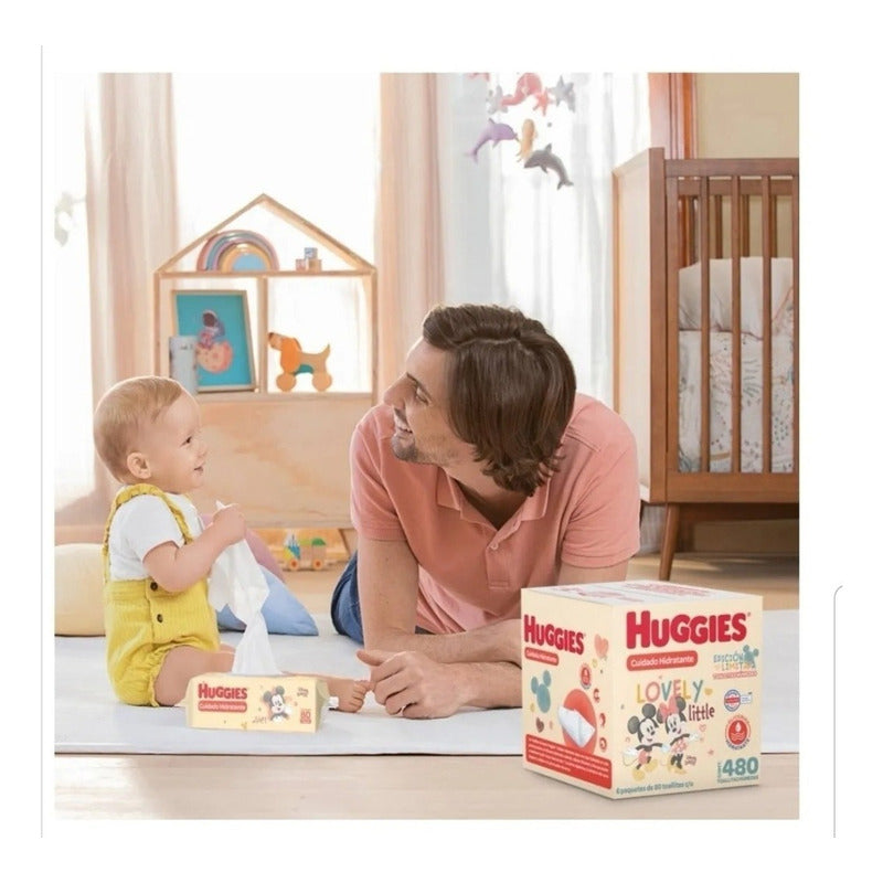 Toallitas Húmedas Huggies Cuidado Hidratante 6 Paquetes Osh