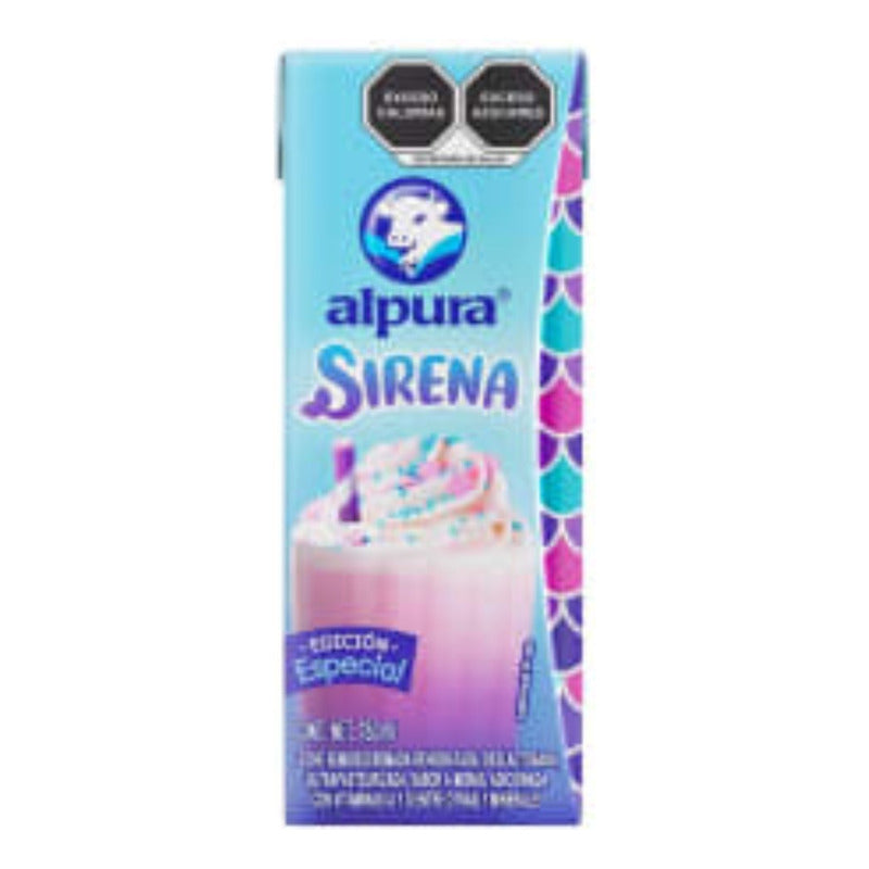 Leche Alpura Sirena Sabor A Fresa Moras 180ml