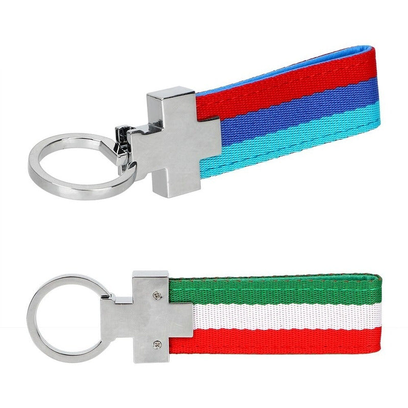 Llavero Universal Choche Moto Llaves Tela Y Metal Banderas - Eurotruck Mexico