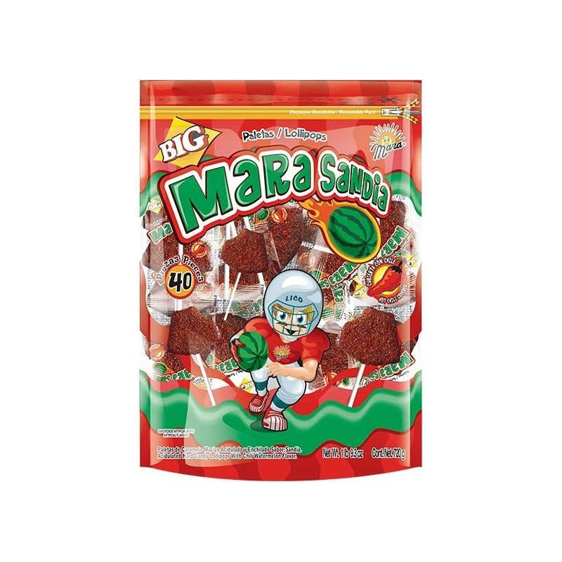 Paleta Sandía Enchilada 40 Piezas Kosher Sabor Intenso De Mara - Eurotruck Mexico