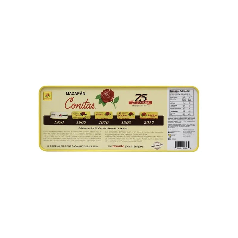 Mazapan De La Rosa Conitas Caja Metalica De 840 Gr 30pz