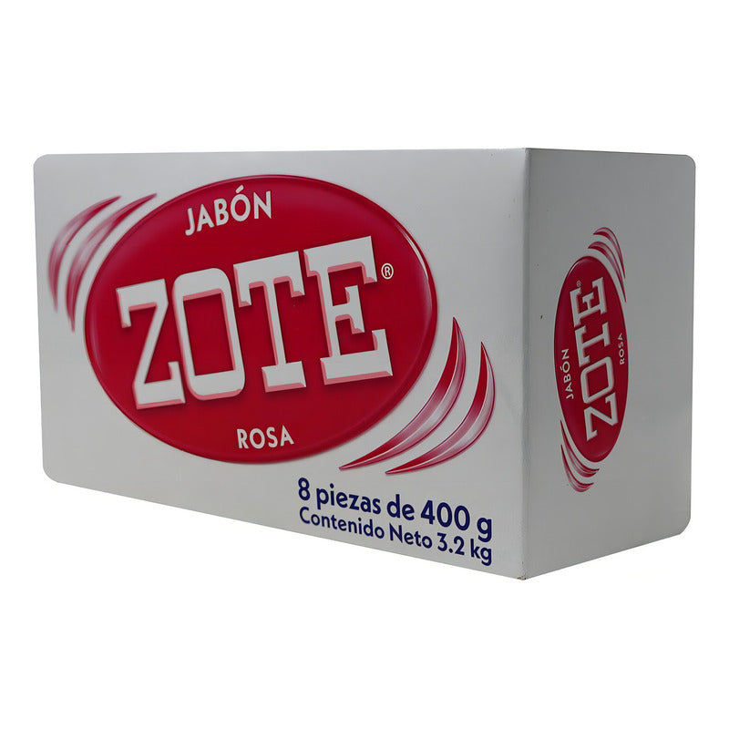 Jabon Zote Rosa En Barra Pack 8pz De 400g C/u - Eurotruck Mexico