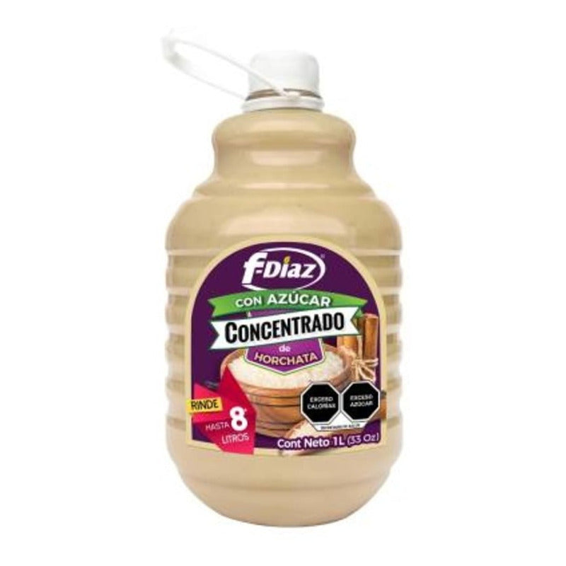 F-diaz Concentrado Para Agua Horchata 1 Lt Fruta Natural