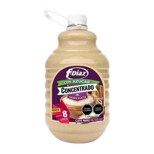 F-diaz Concentrado Para Agua Horchata 1 Lt Fruta Natural