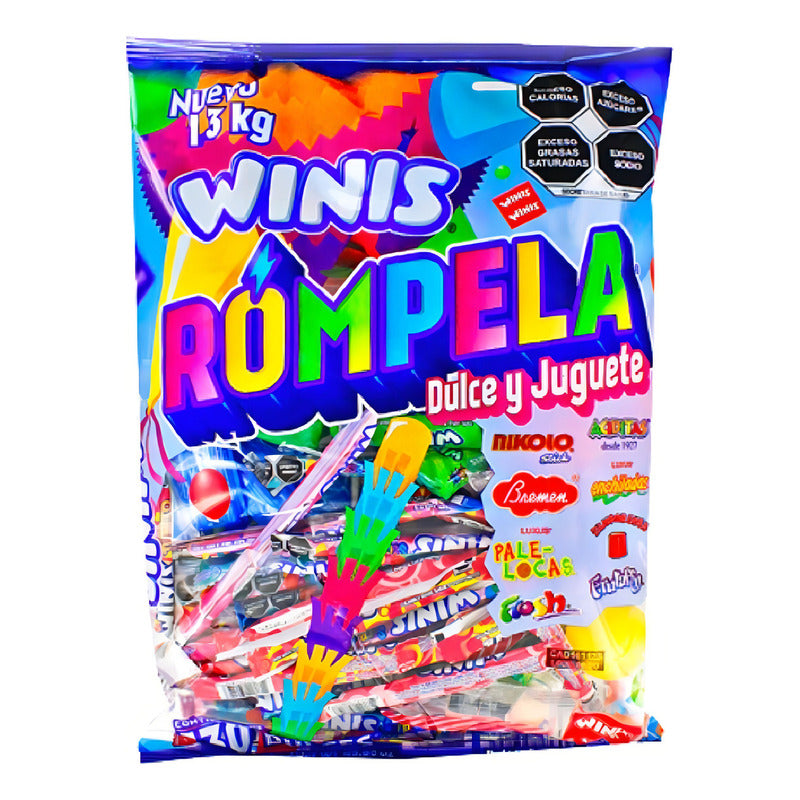 Winis Rompela Dulces Y Juguetes 1.3kg 130 Dulces Para Piñata - Eurotruck Mexico