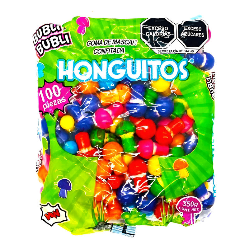 Chicletin Honguitos Chicle Bubli 100 Pzas Diversión Sabor Niños Adultos - Eurotruck Mexico