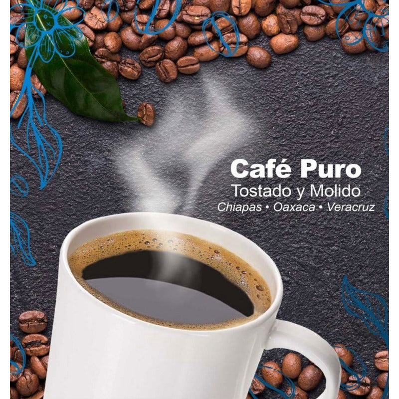 Cafe Puro Tostado Y Molido Veracruz Chiapas Oaxaca Tres Regiones Members Mark 1 Kg