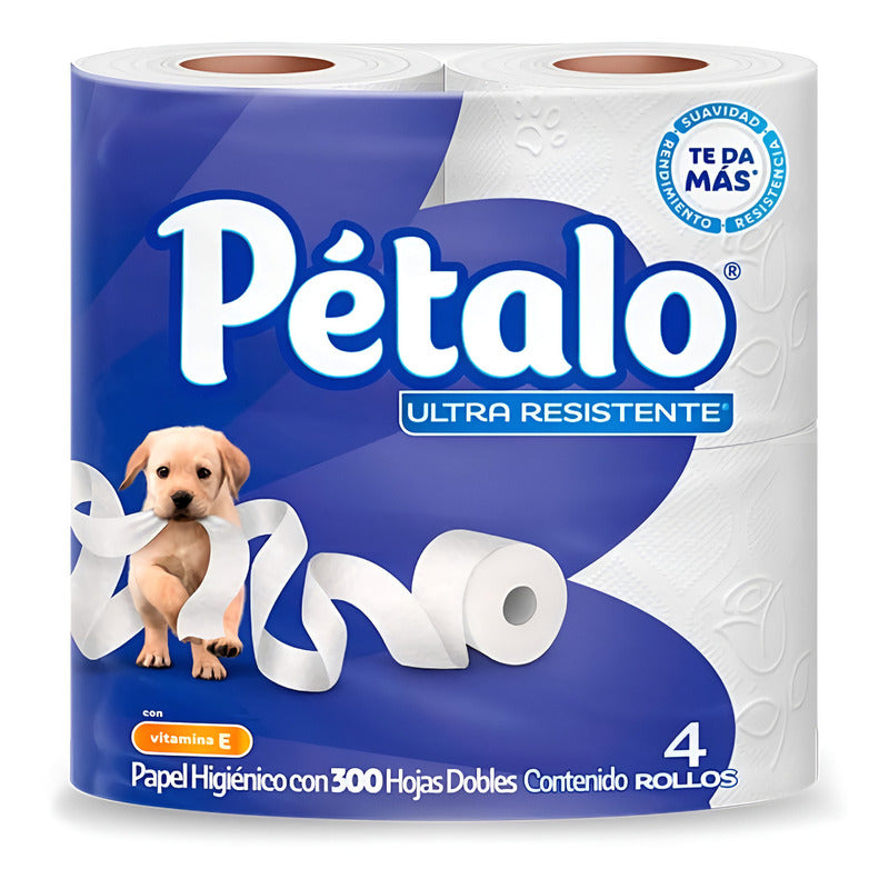 Papel Higienico Petalo Ultra Resistente Con 4 Rollos - Eurotruck Mexico