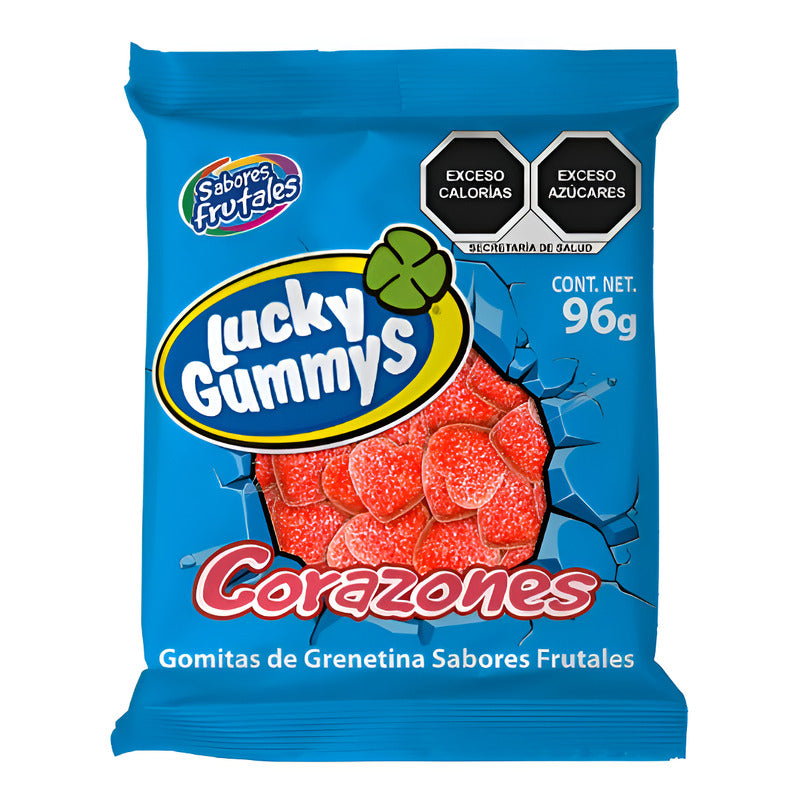 Lucky Gummys Corazones Gomitas Paquete De 8 Pz De 96g C/u