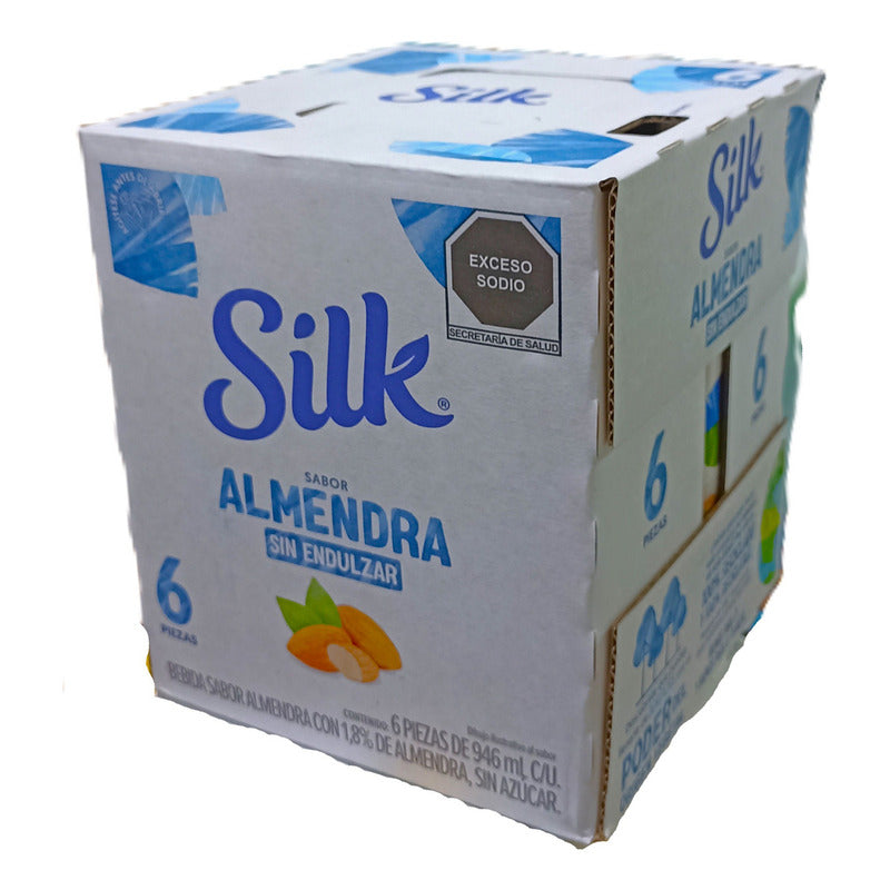 Leche De Almendra Silk Sin Azucar Original 6 Pzs De 946 Ml - Eurotruck Mexico